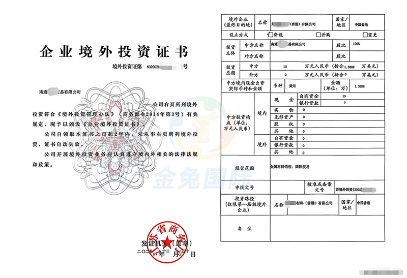 ODI备案成功案例